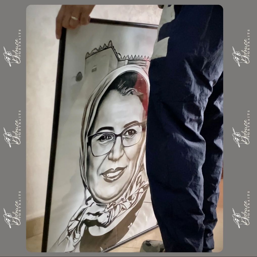 لوحة فنية بورتريه مقاس كبير